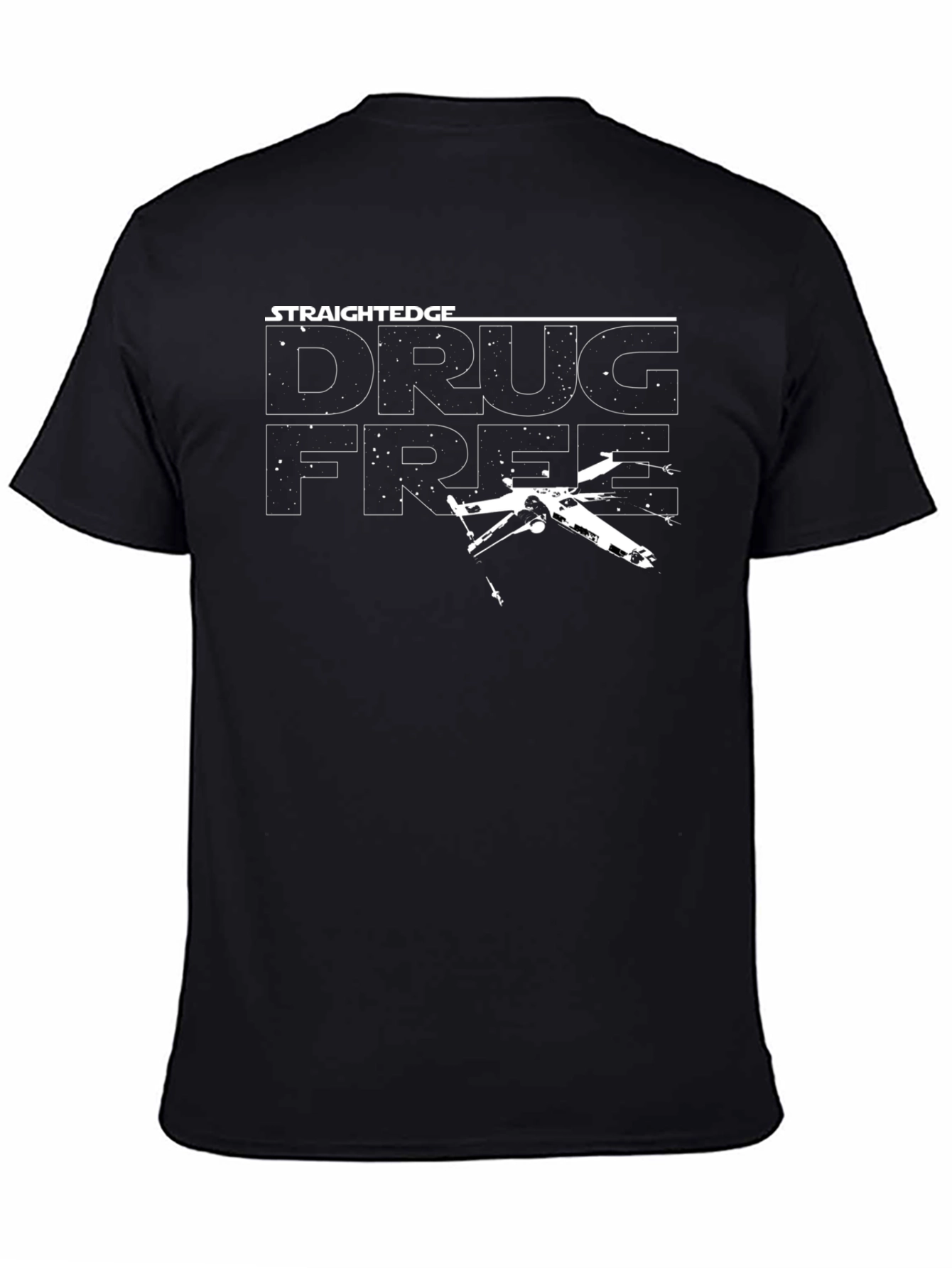 Straight Edge Drug Free Star Wars Style T-Shirt