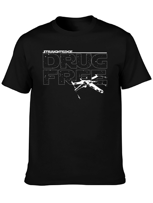 Straight Edge Drug Free Star Wars Style T-Shirt
