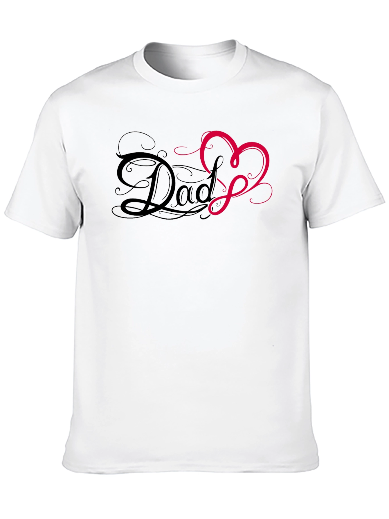 Dad Heart T-Shirt - Mens Graphic Tee
