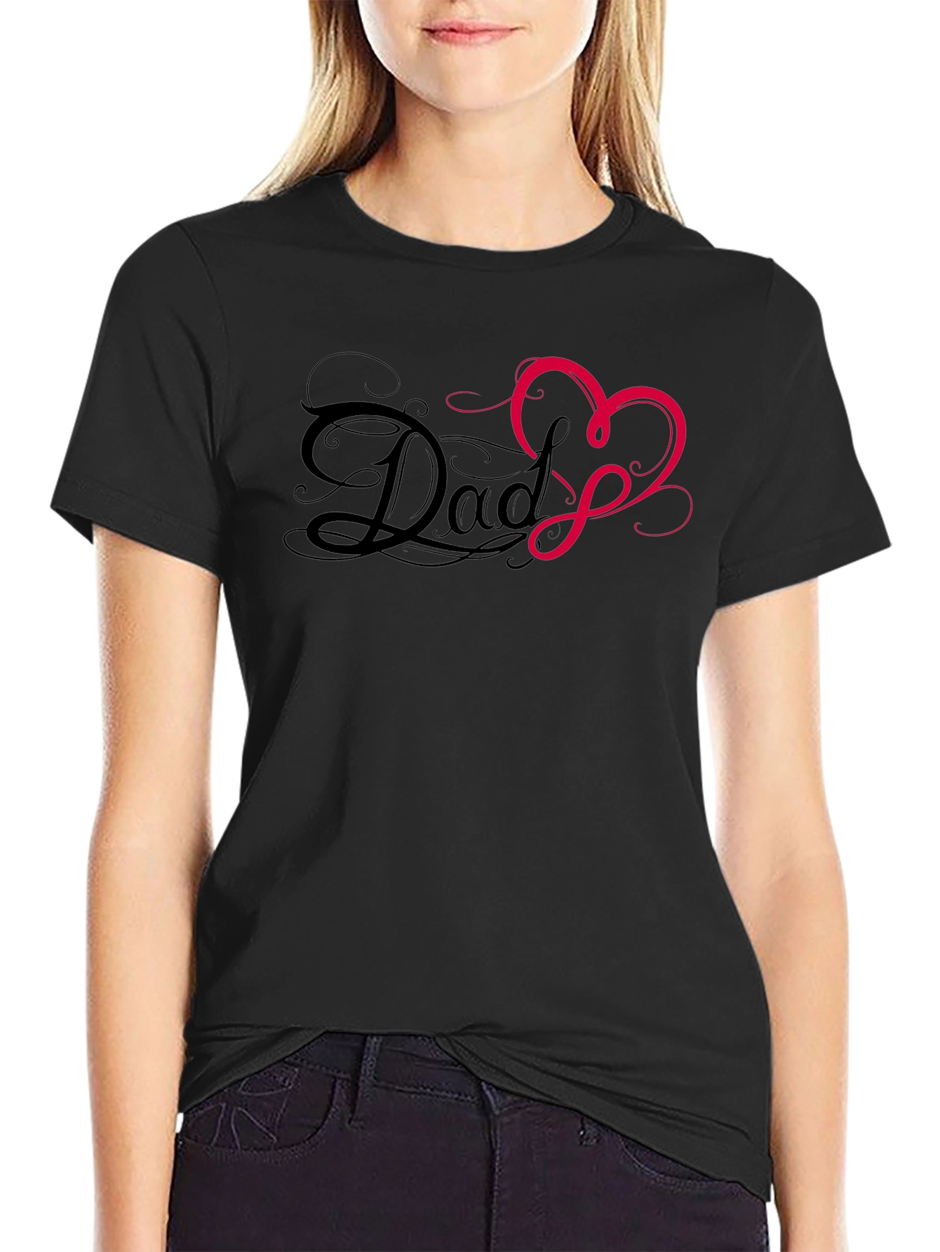 Dad Heart T-Shirt - Mens Graphic Tee