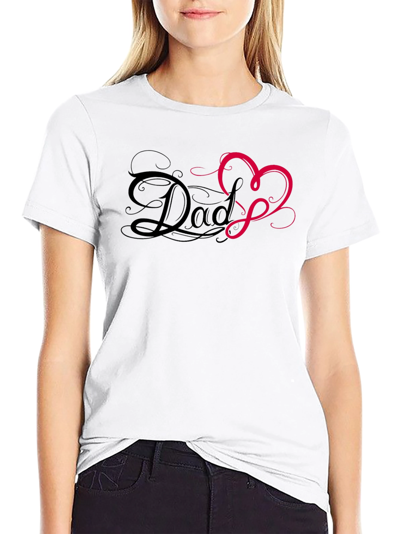 Dad Heart T-Shirt - Mens Graphic Tee