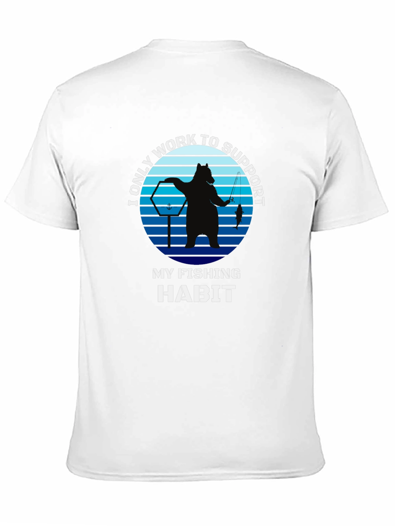 Fishing Habit T-Shirt - Bear Graphic