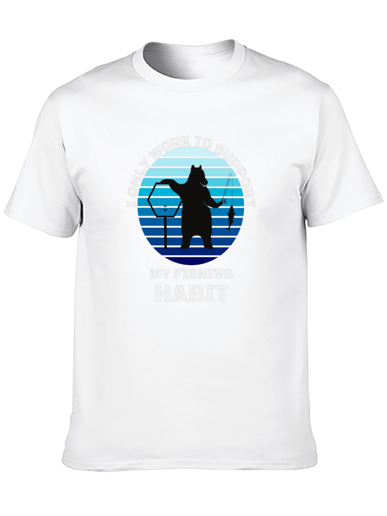 Fishing Habit T-Shirt - Bear Graphic