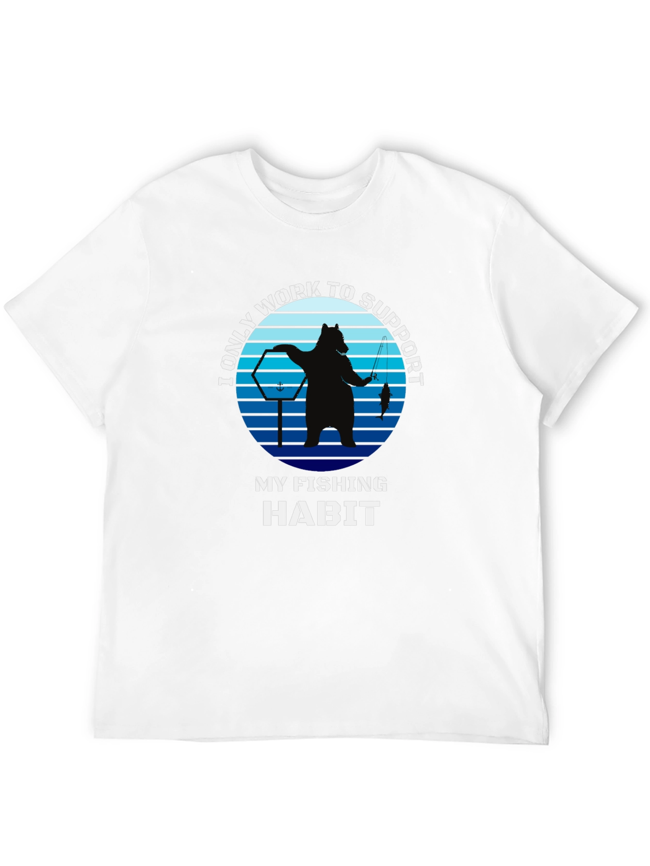 Fishing Habit T-Shirt - Bear Graphic