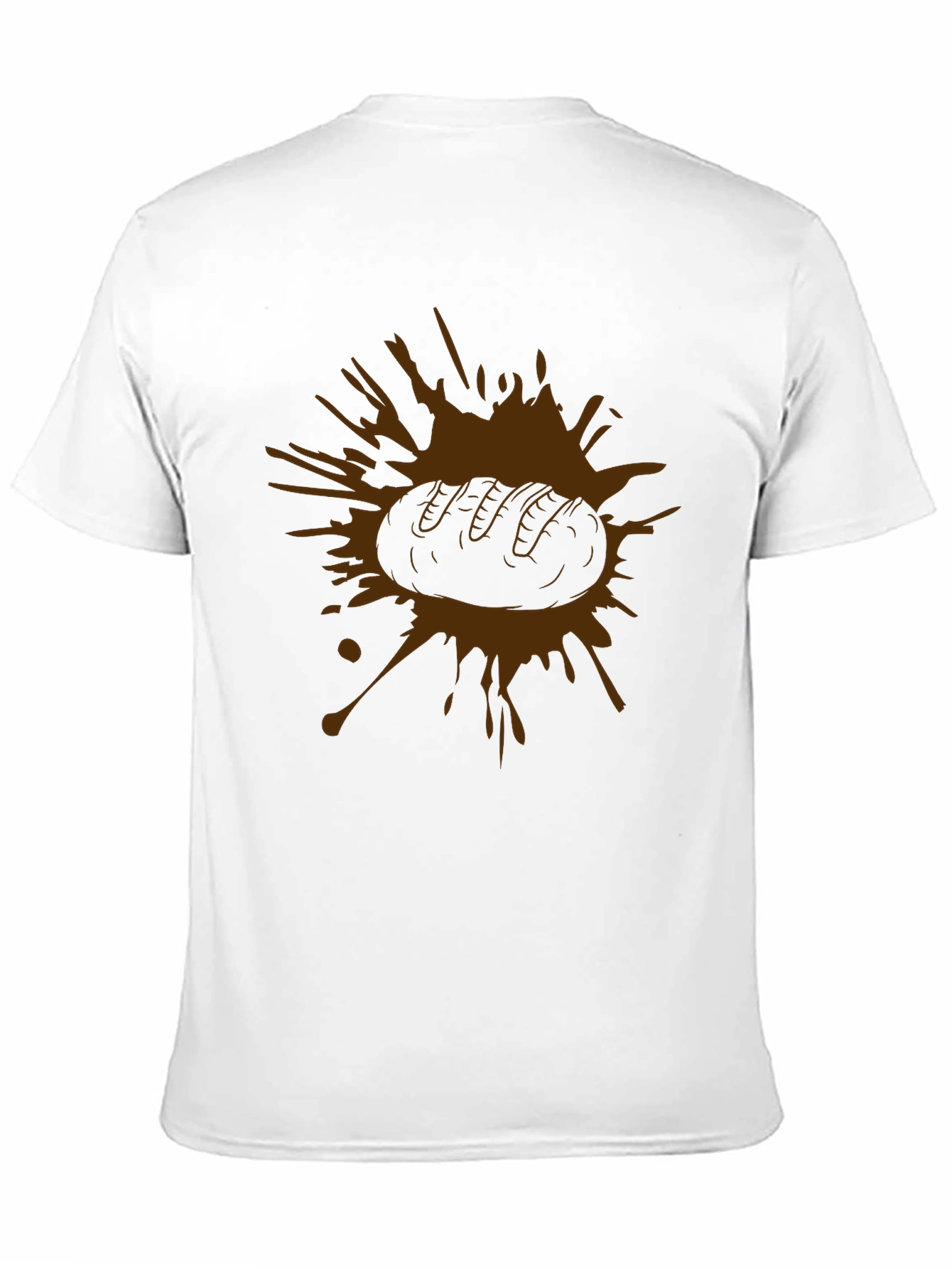 Mens Brown Bread Graphic Tee - Black