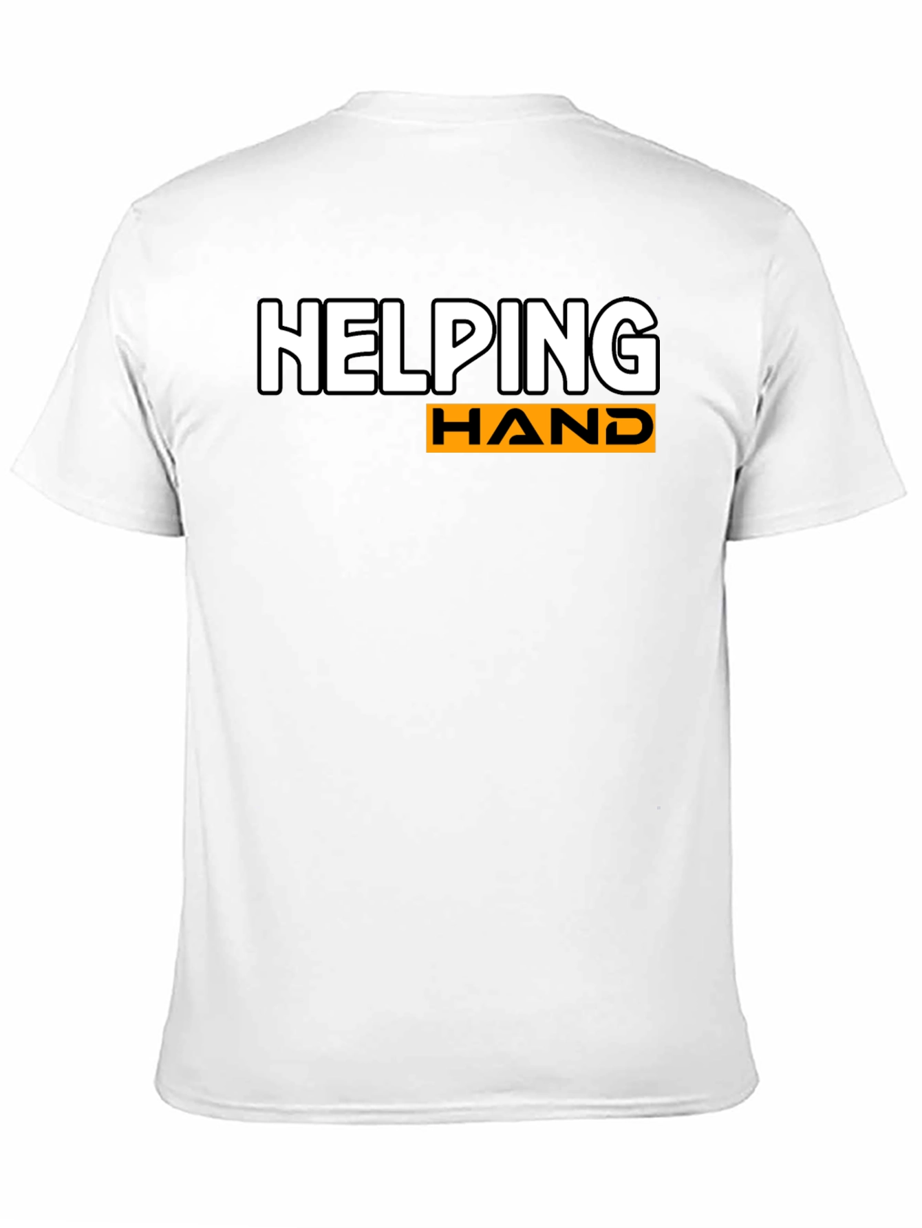 Helping Hand Graphic Print Black T-Shirt