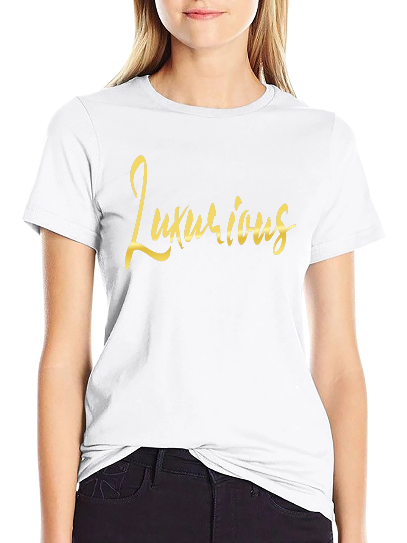 Luxurious Black Graphic Tee
