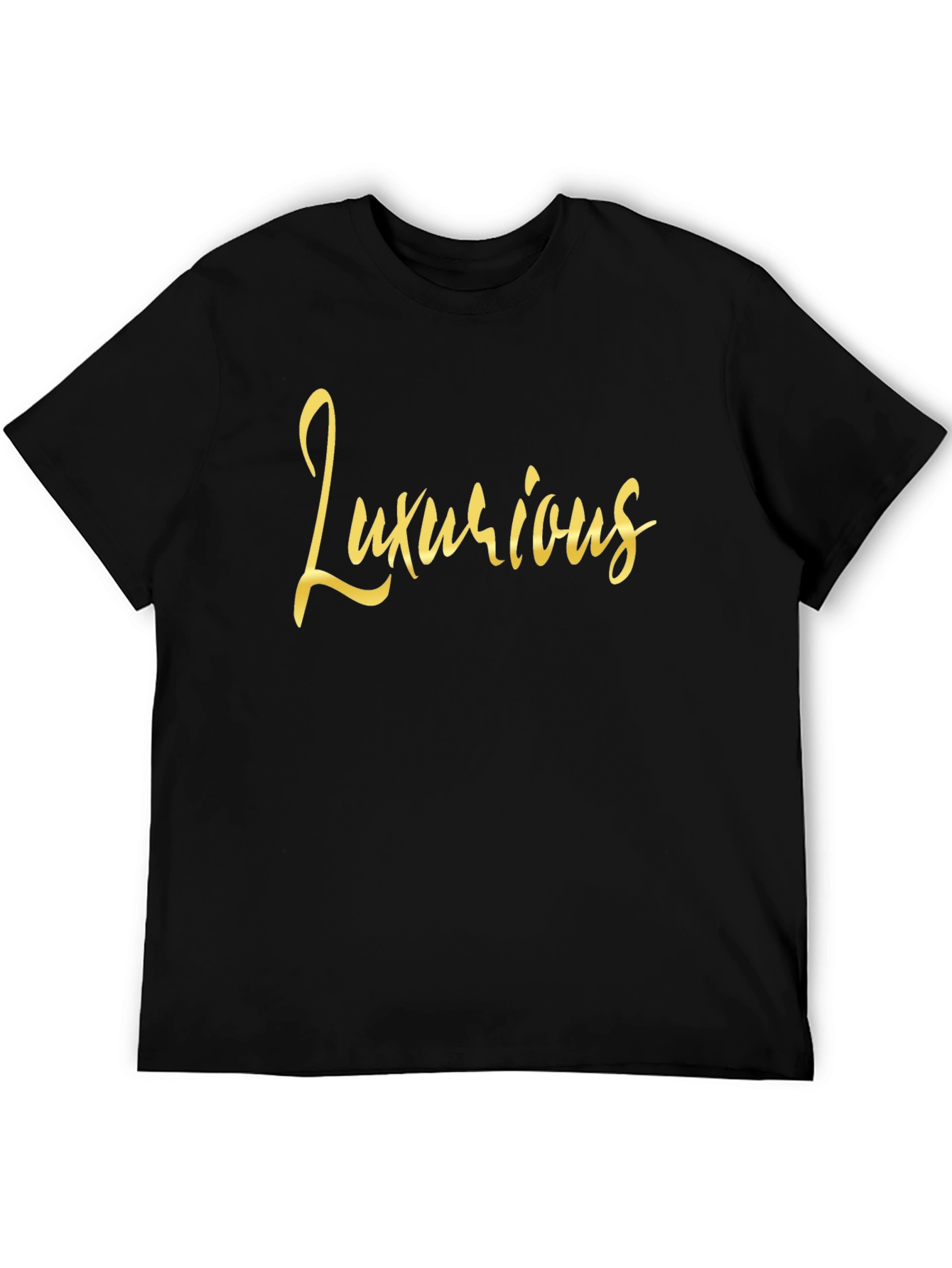 Luxurious Black Graphic Tee
