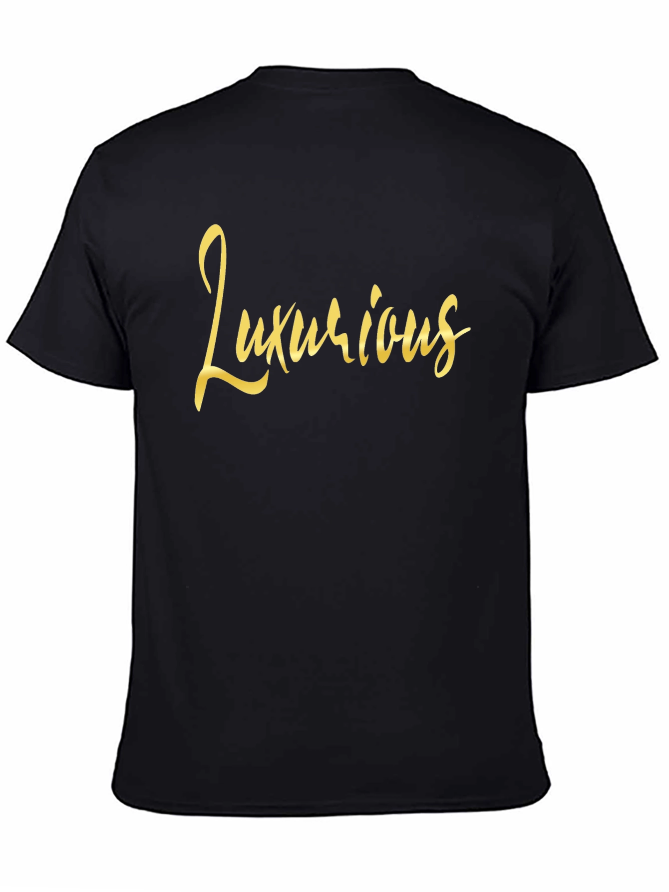 Luxurious Black Graphic Tee