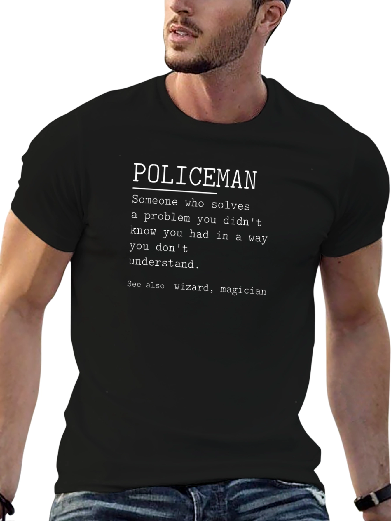 Policeman Definition T-Shirt - Funny Graphic Tee