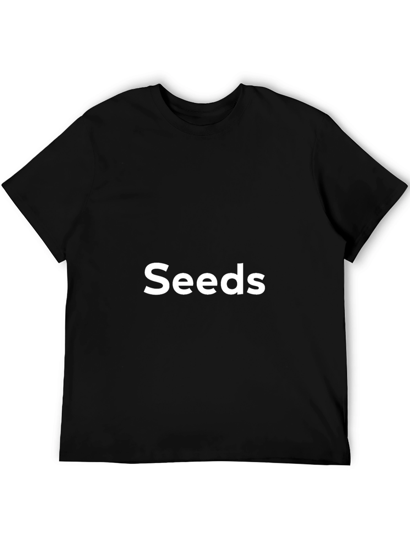 Mens Black Seeds Graphic Tee - Casual Comfort