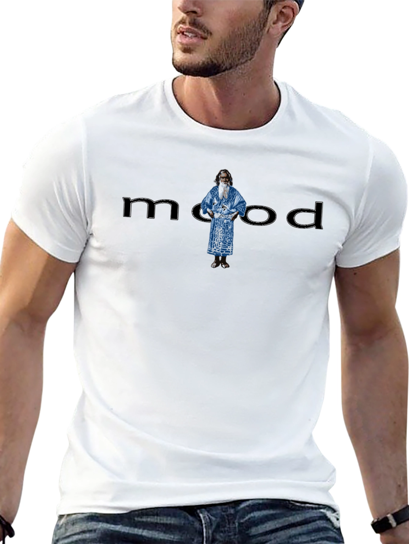 Mood T-Shirt with Figure Graphic