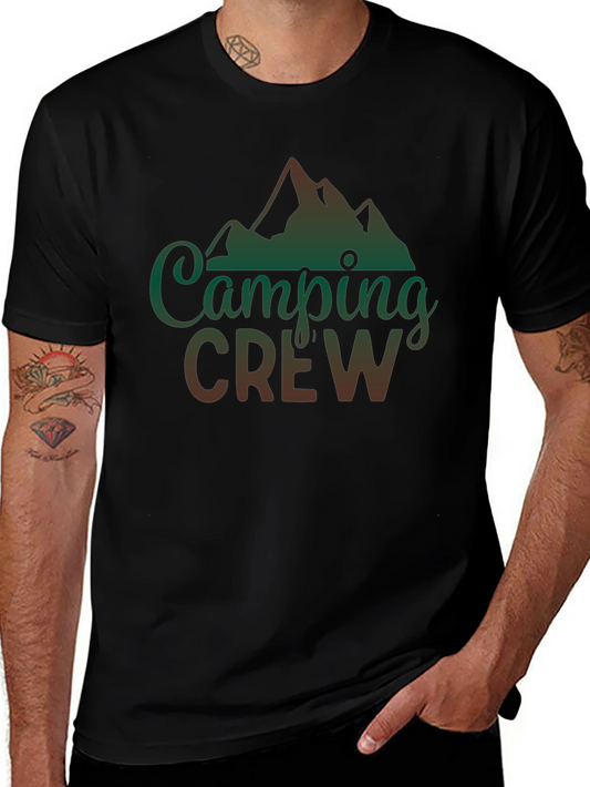 Camping Crew Graphic Tee - Outdoor Adventure Shirt