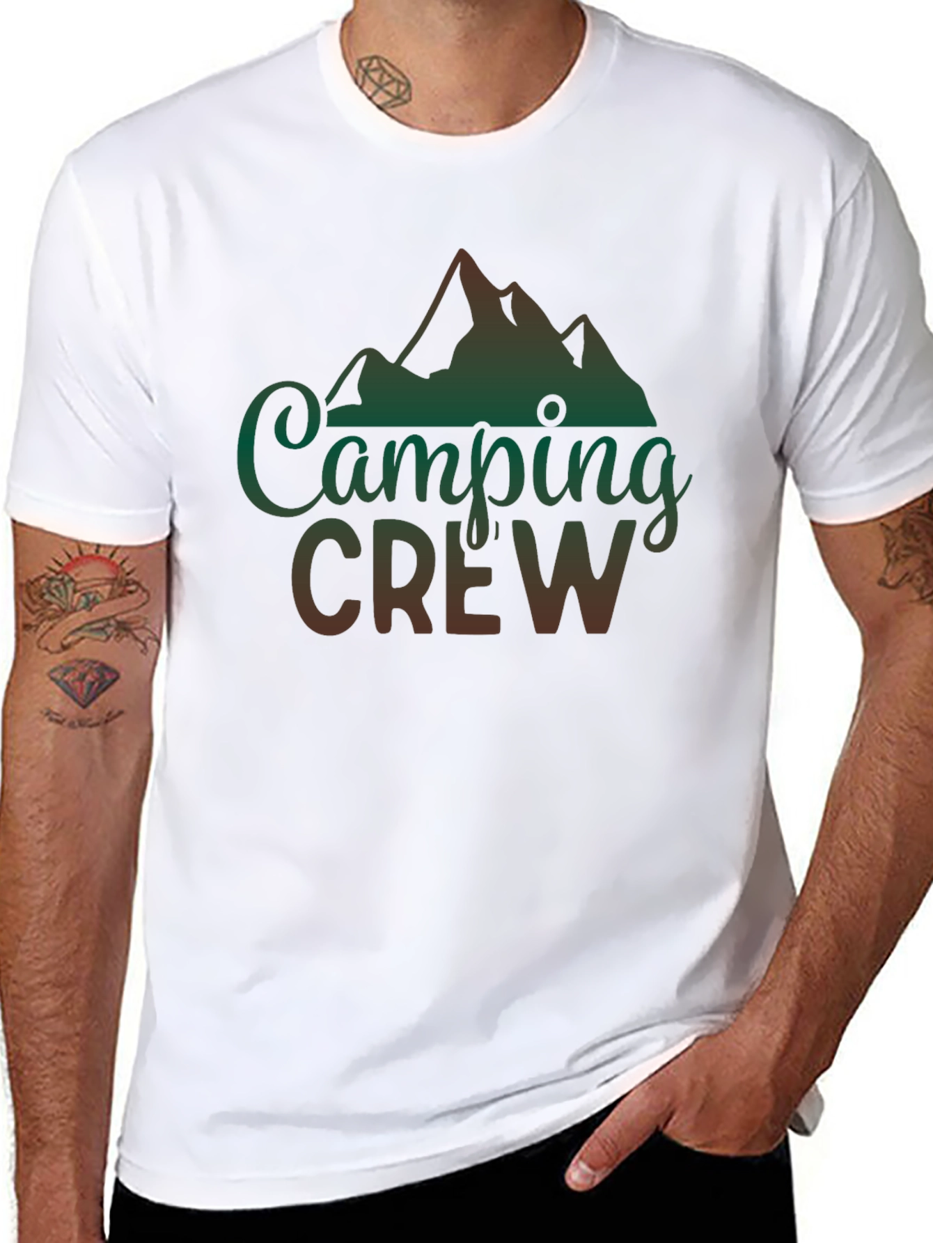 Camping Crew Graphic Tee - Outdoor Adventure Shirt