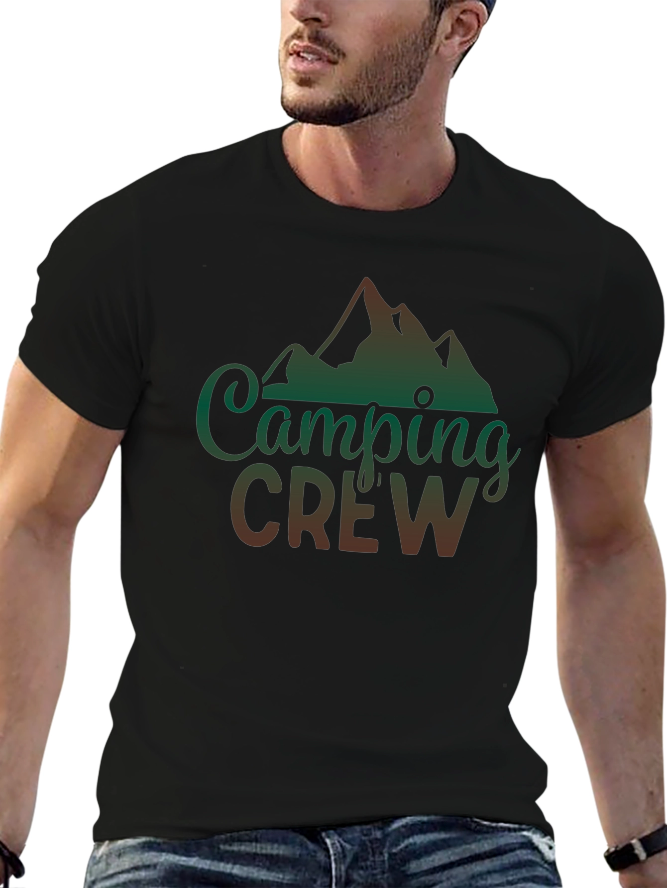 Camping Crew Graphic Tee - Outdoor Adventure Shirt