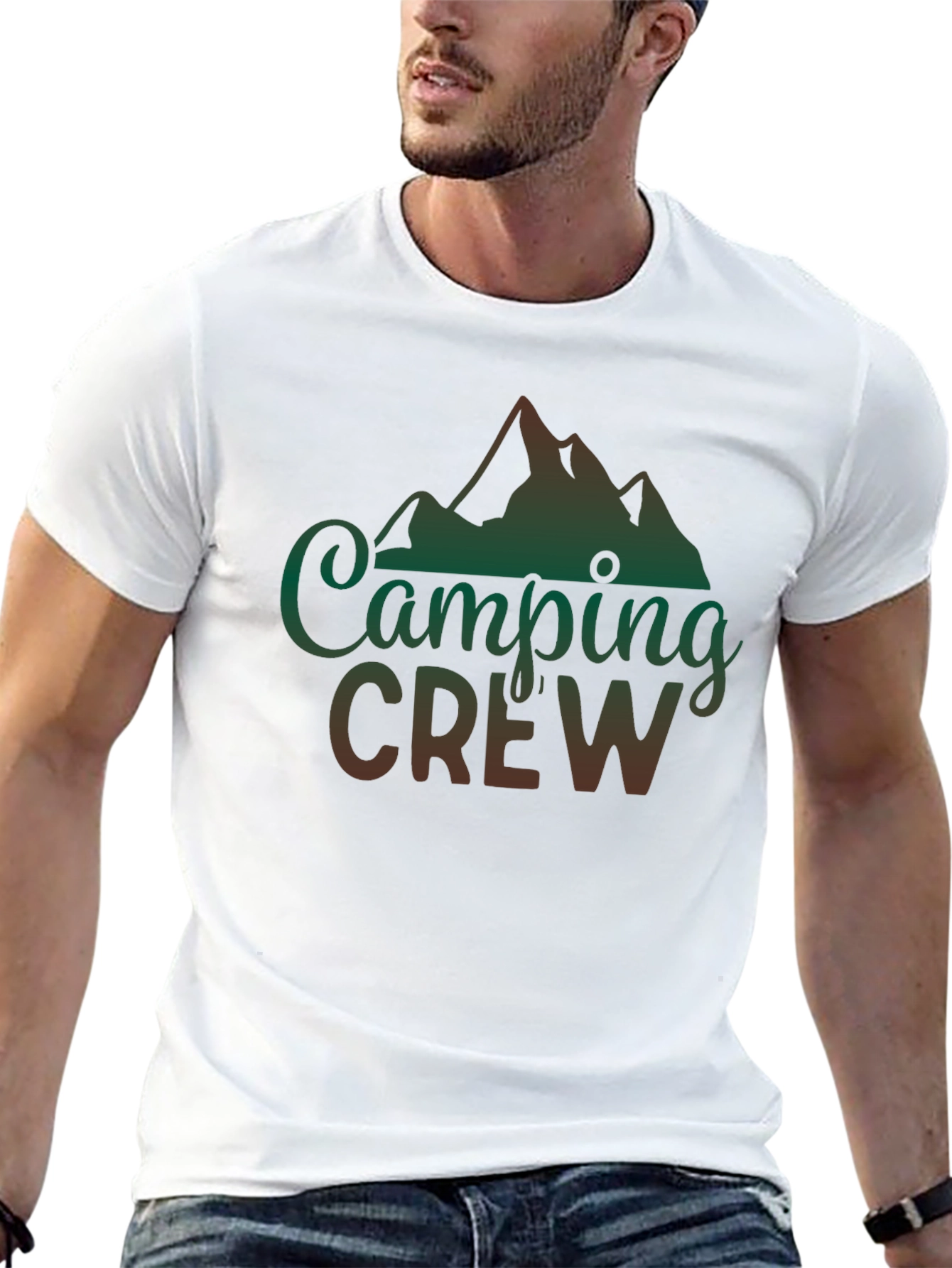 Camping Crew Graphic Tee - Outdoor Adventure Shirt