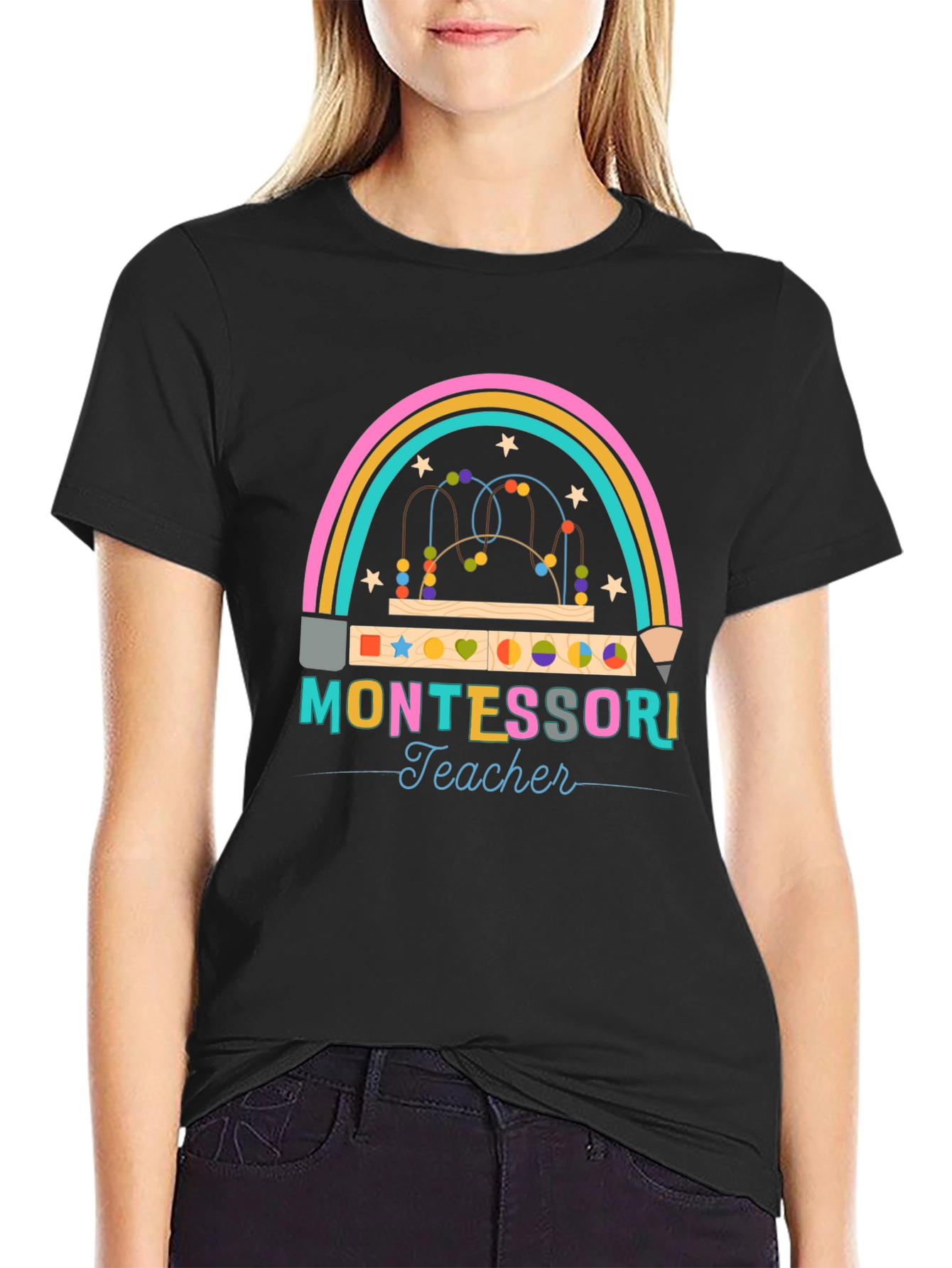 Montessori Teacher Graphic T-Shirt