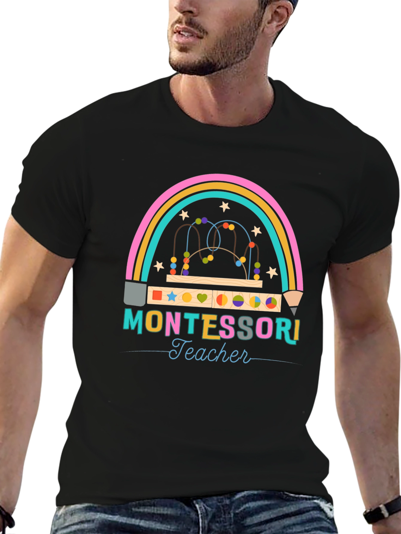 Montessori Teacher Graphic T-Shirt