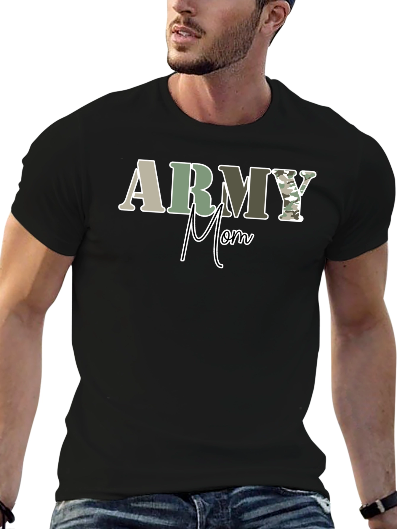 Army Mom Graphic Tee - Military Pride T-Shirt