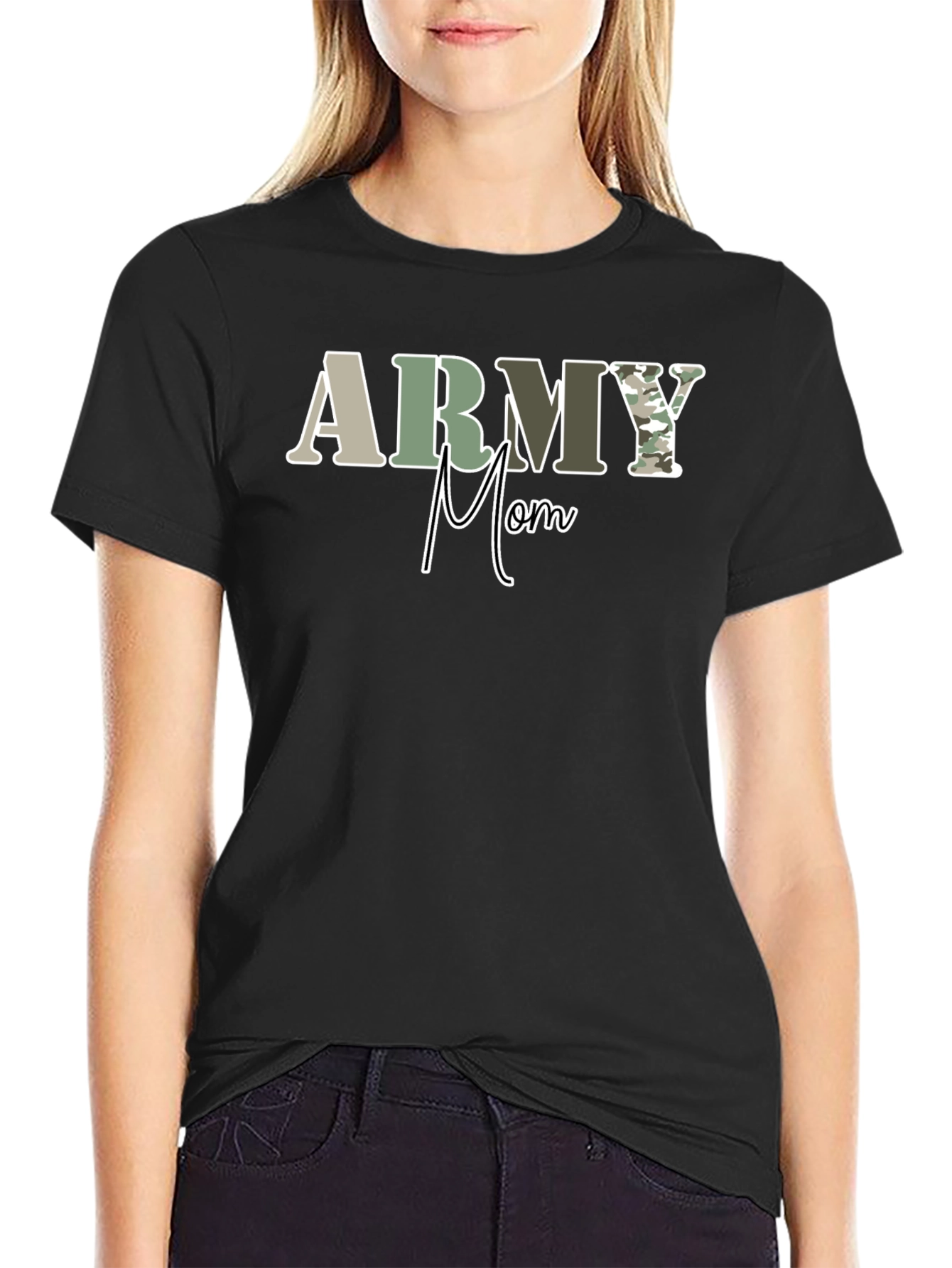 Army Mom Graphic Tee - Military Pride T-Shirt