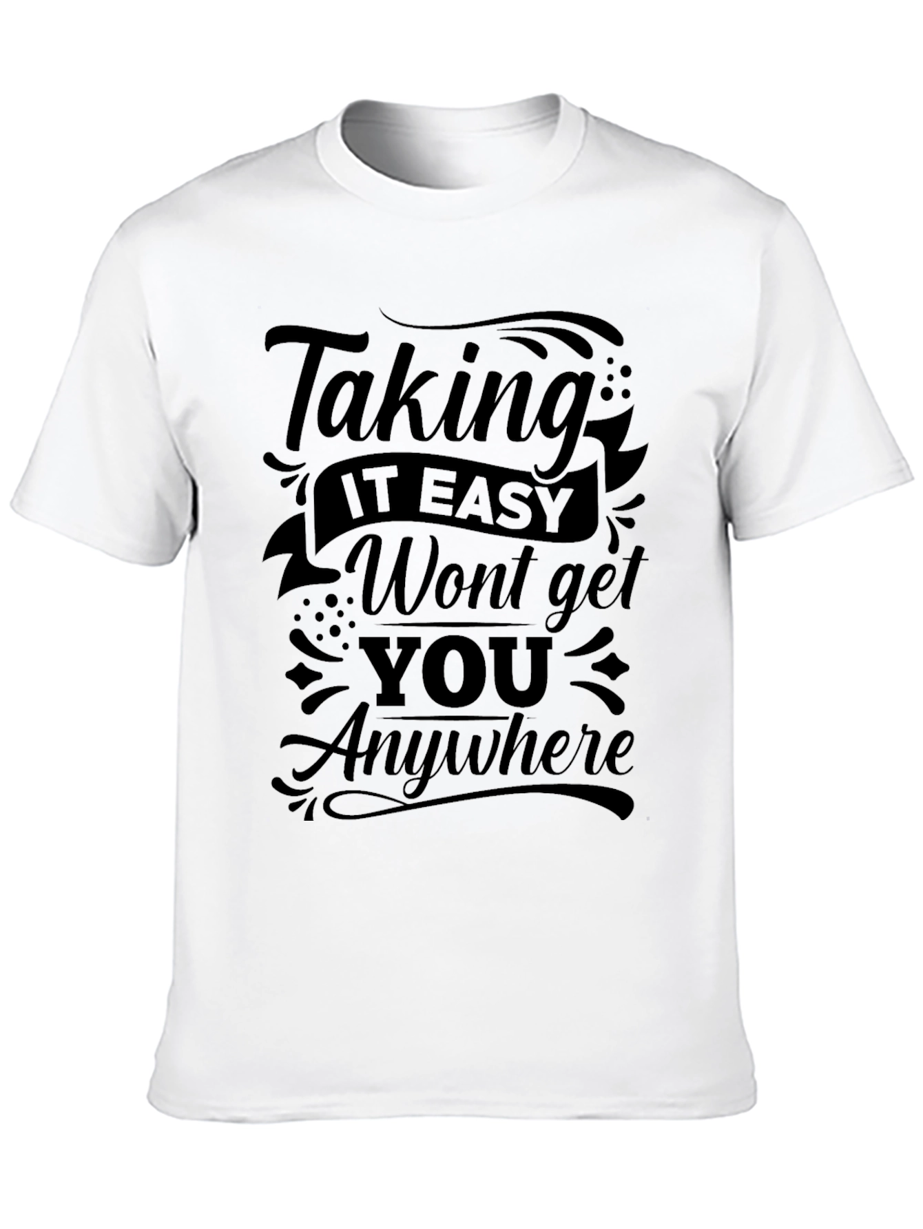Motivational Black Graphic T-Shirt
