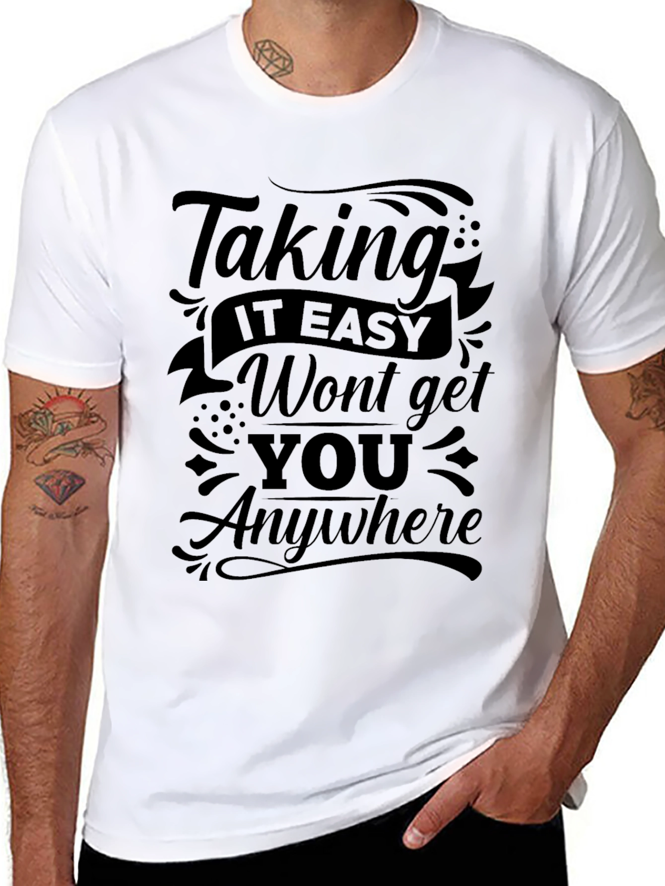 Motivational Black Graphic T-Shirt