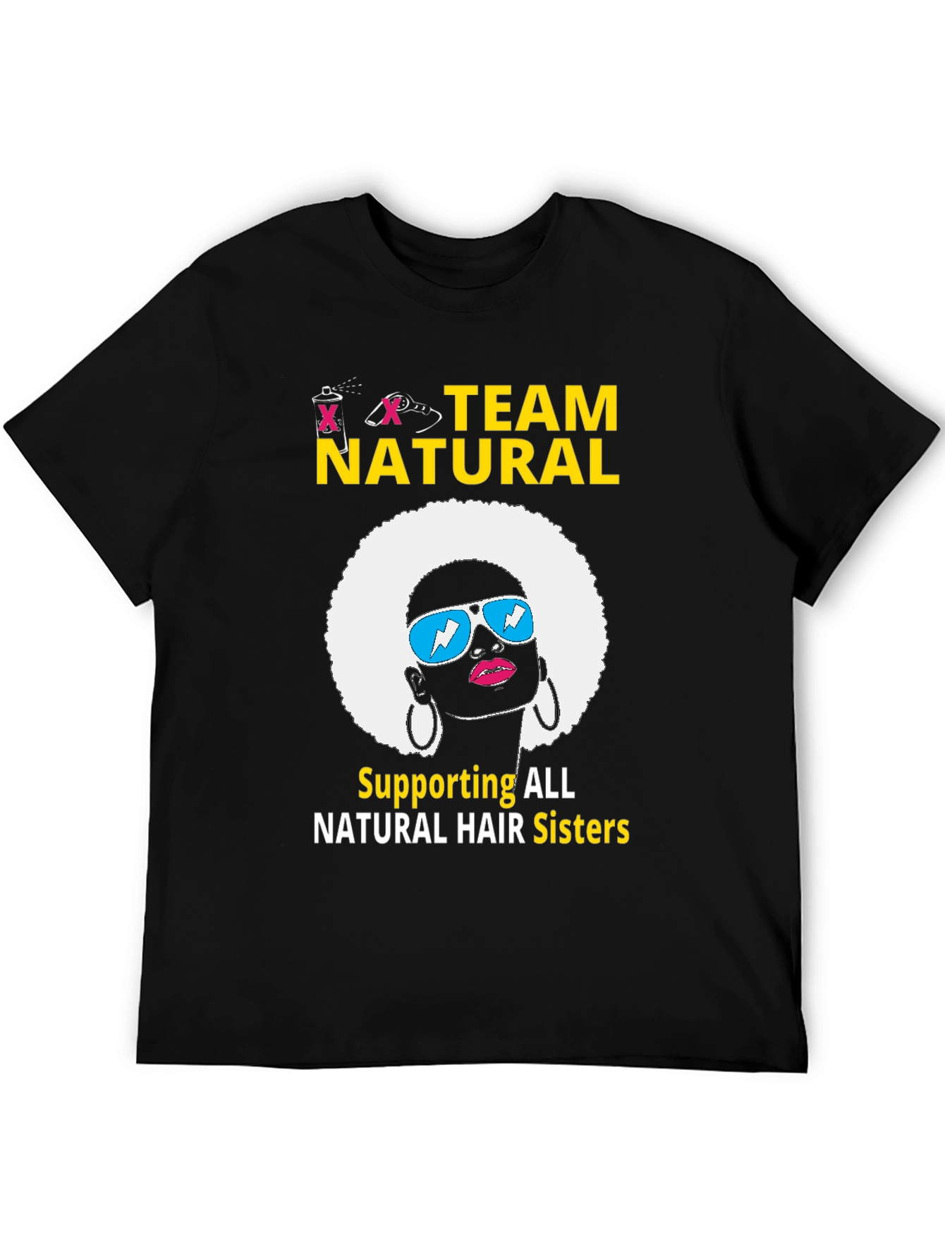 Team Natural Hair T-Shirt - Afro Sister Support