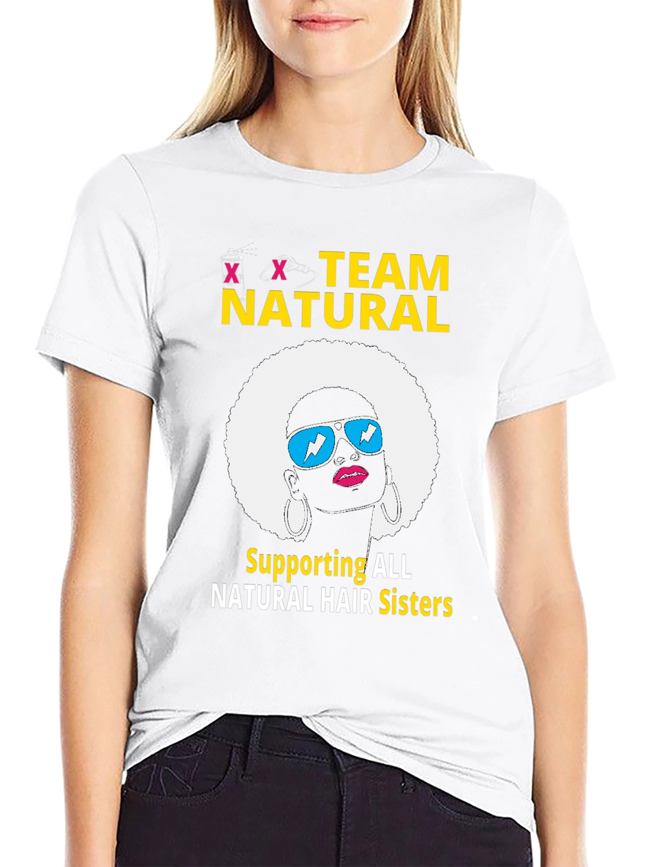 Team Natural Hair T-Shirt - Afro Sister Support