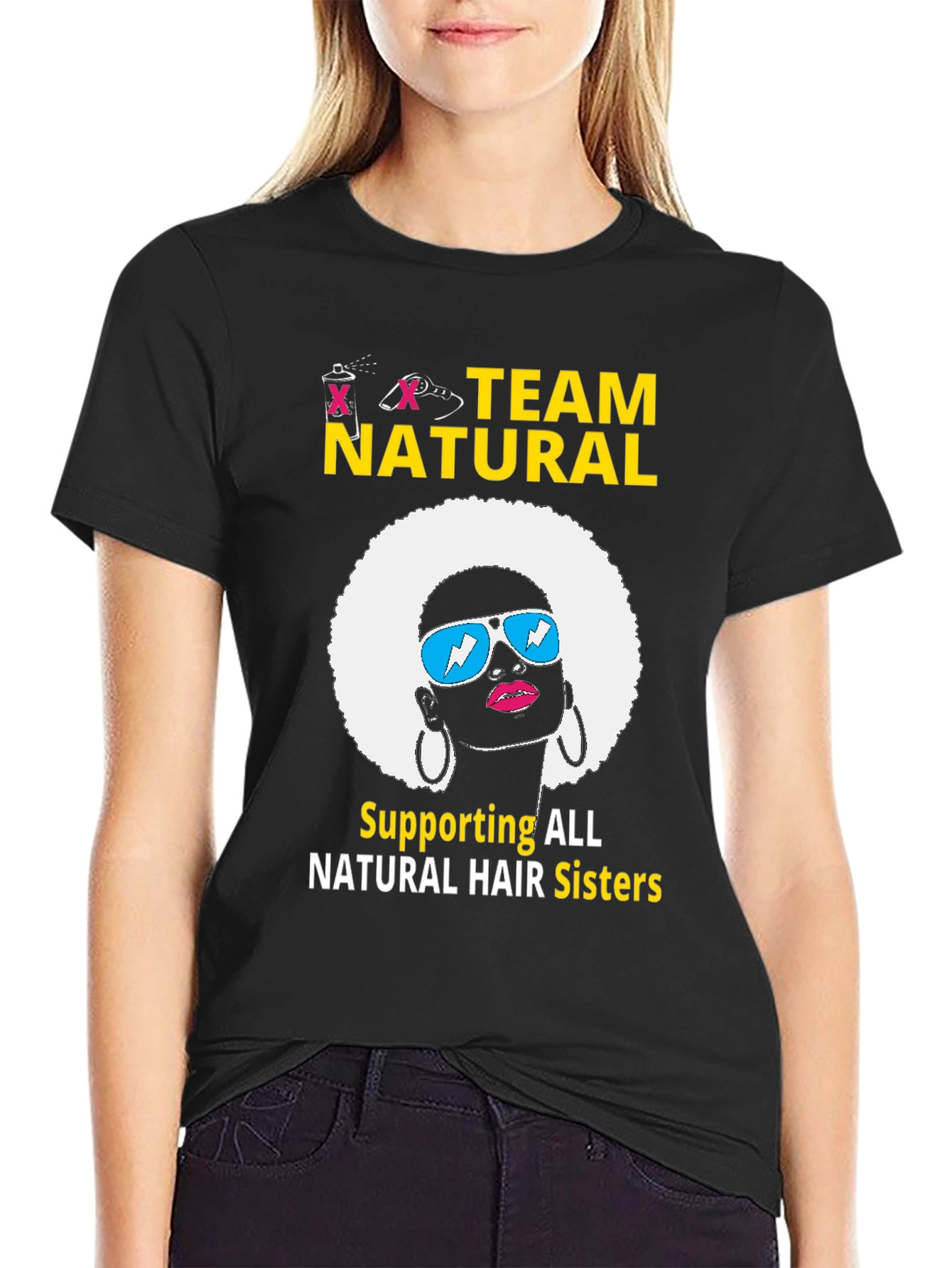 Team Natural Hair T-Shirt - Afro Sister Support