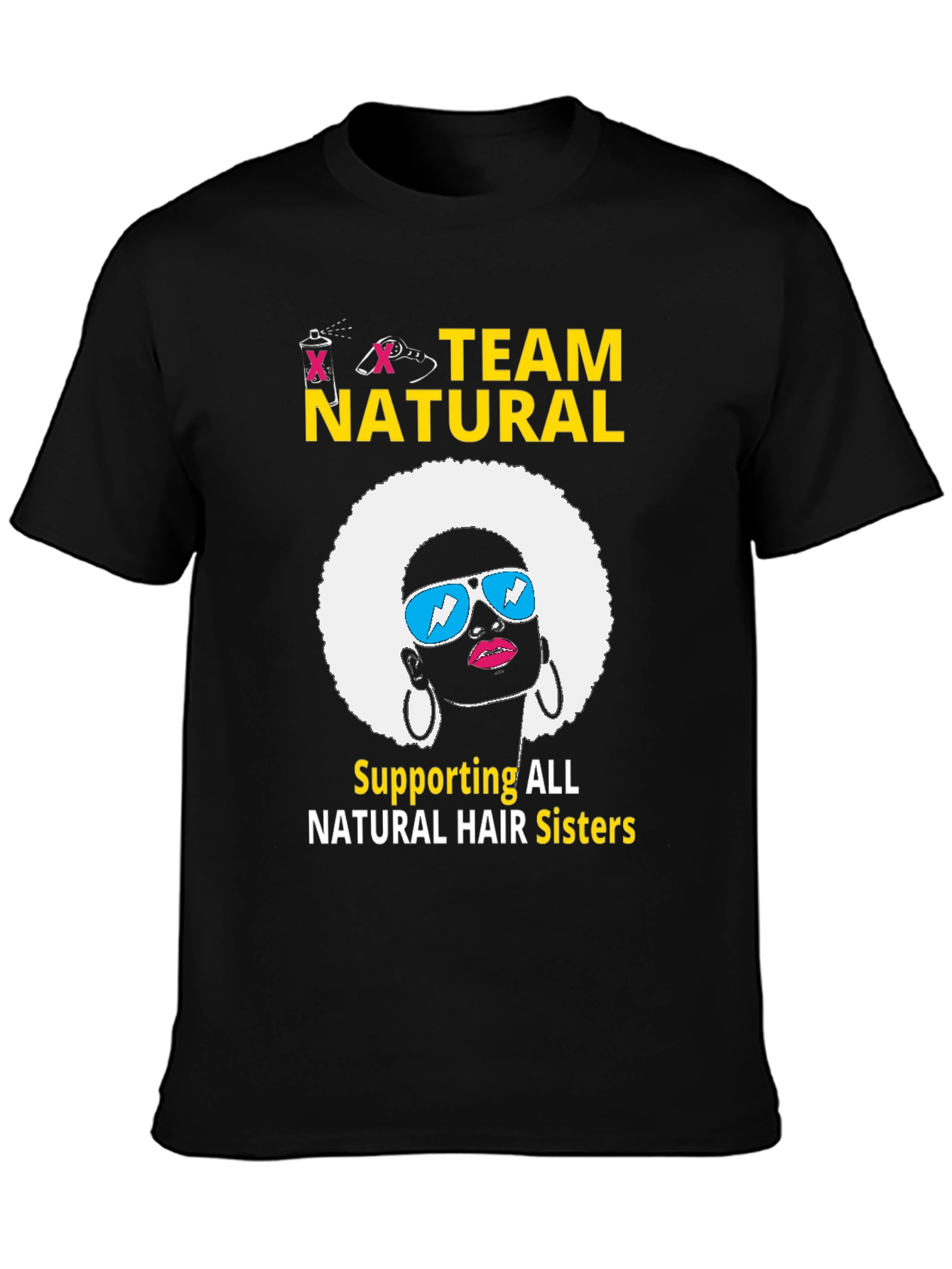 Team Natural Hair T-Shirt - Afro Sister Support