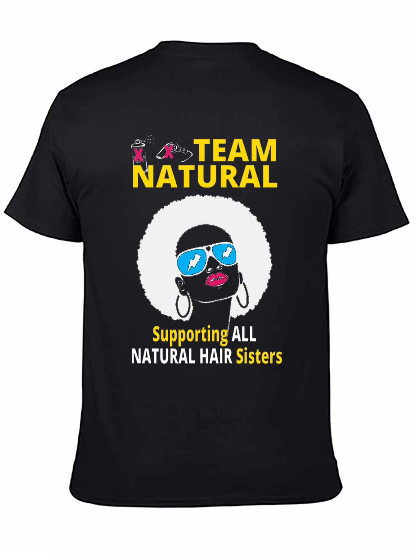 Team Natural Hair T-Shirt - Afro Sister Support