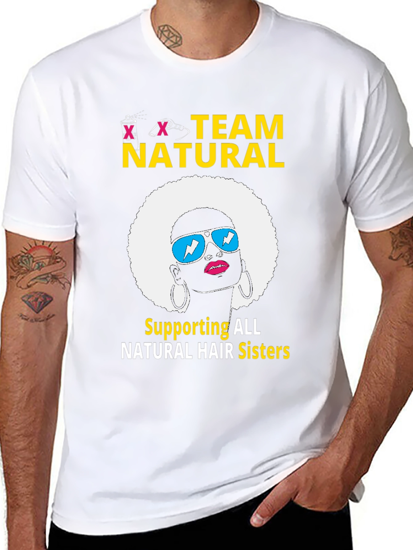 Team Natural Hair T-Shirt - Afro Sister Support