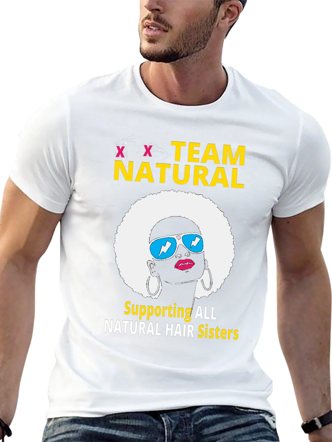 Team Natural Hair T-Shirt - Afro Sister Support