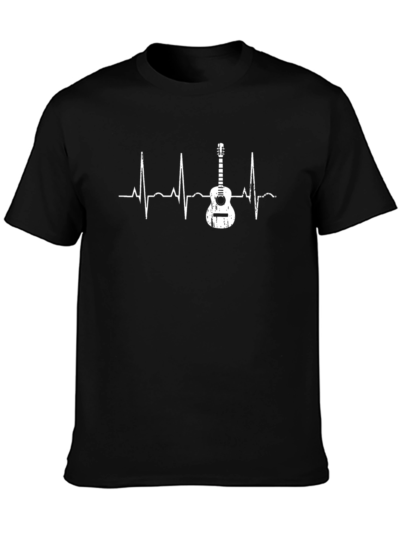 Guitar Heartbeat Graphic T-Shirt