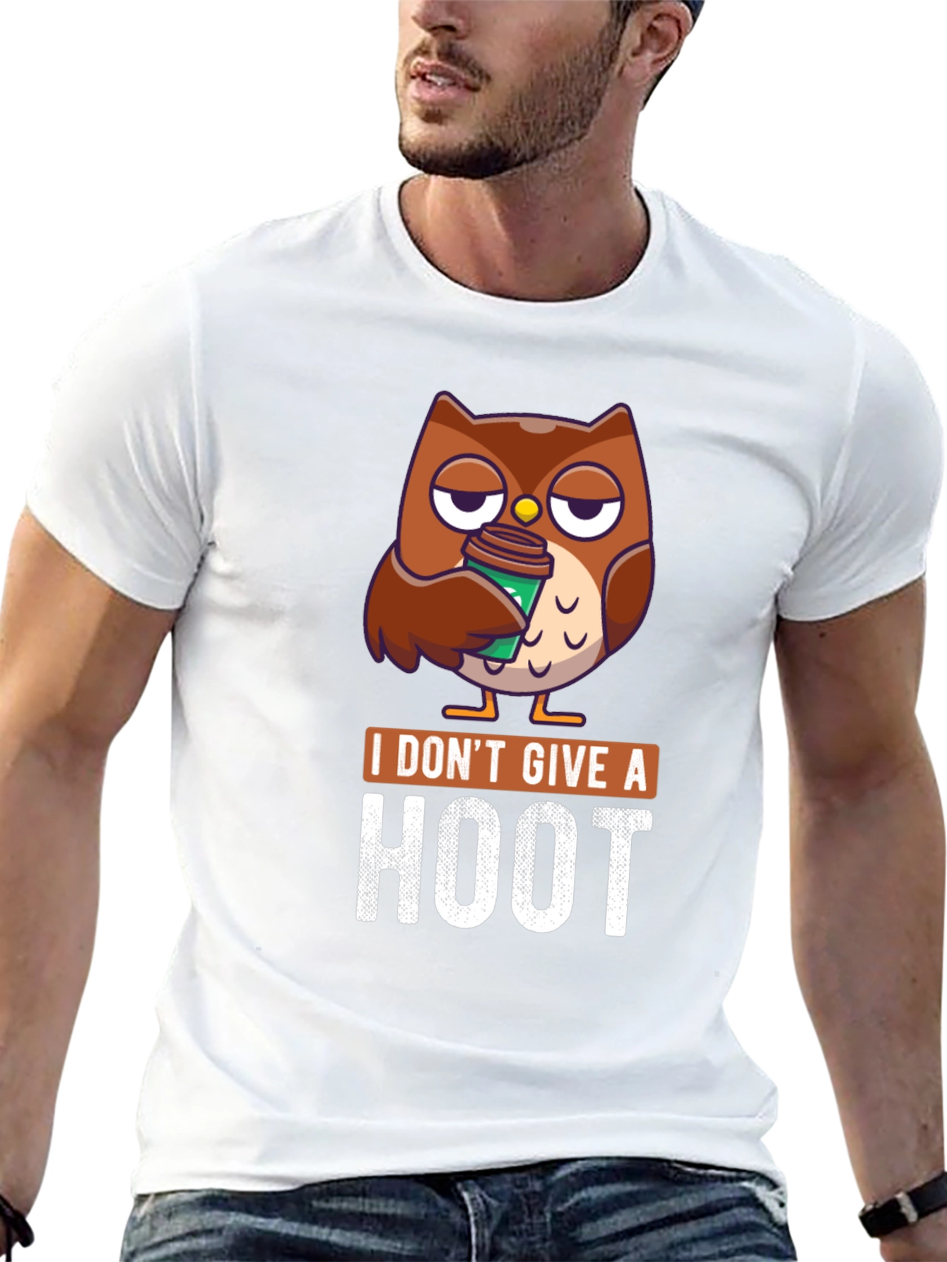 I Dont Give a Hoot Owl Coffee T-Shirt