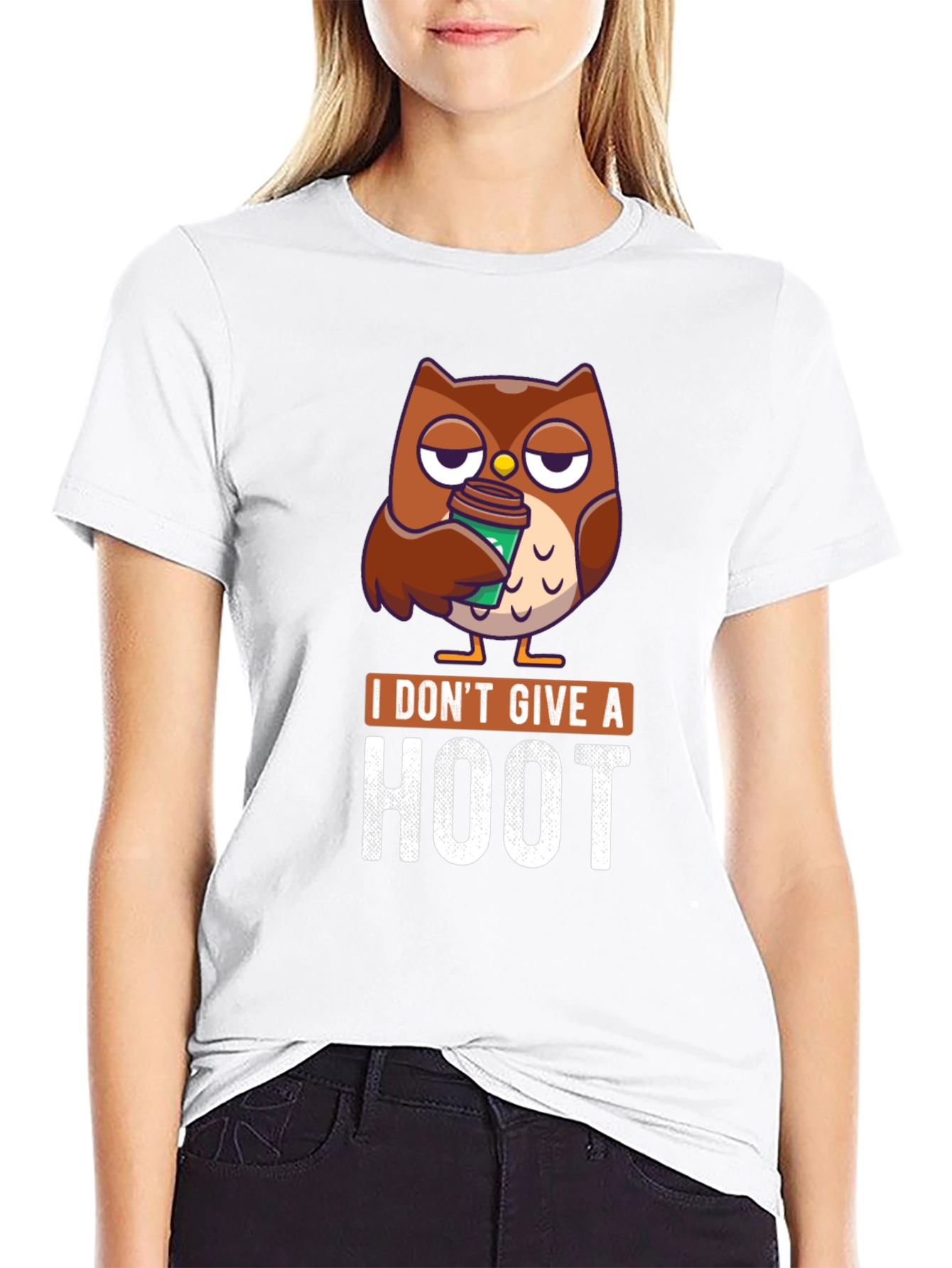 I Dont Give a Hoot Owl Coffee T-Shirt