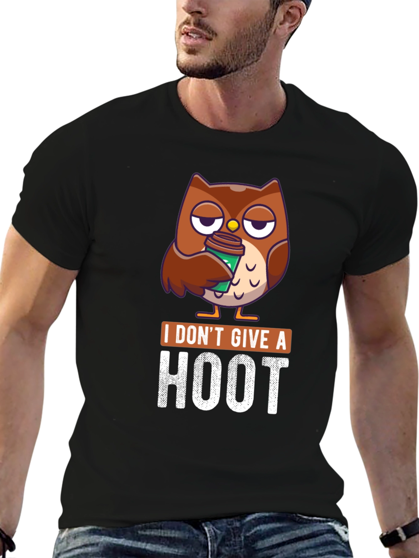 I Dont Give a Hoot Owl Coffee T-Shirt