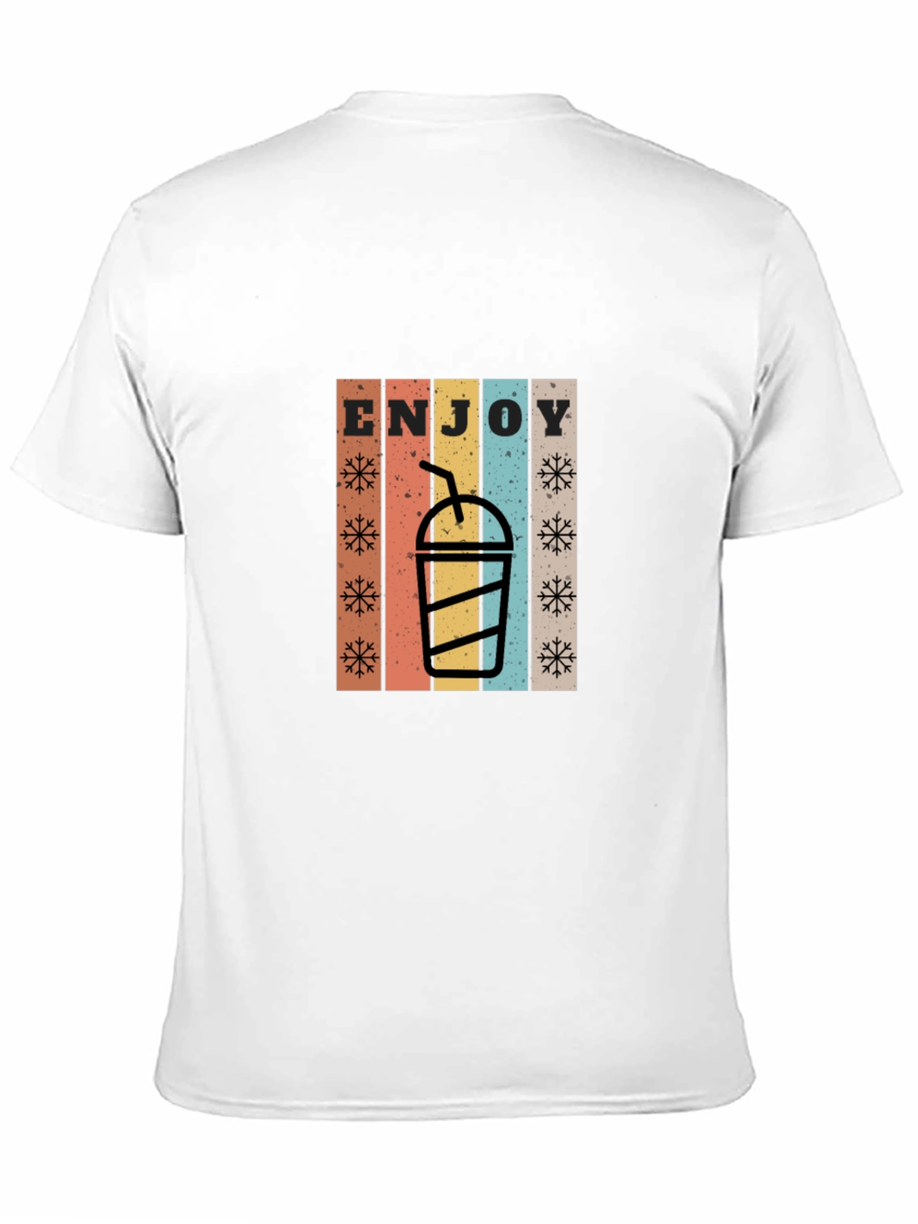 Retro Enjoy Drink Black T-Shirt