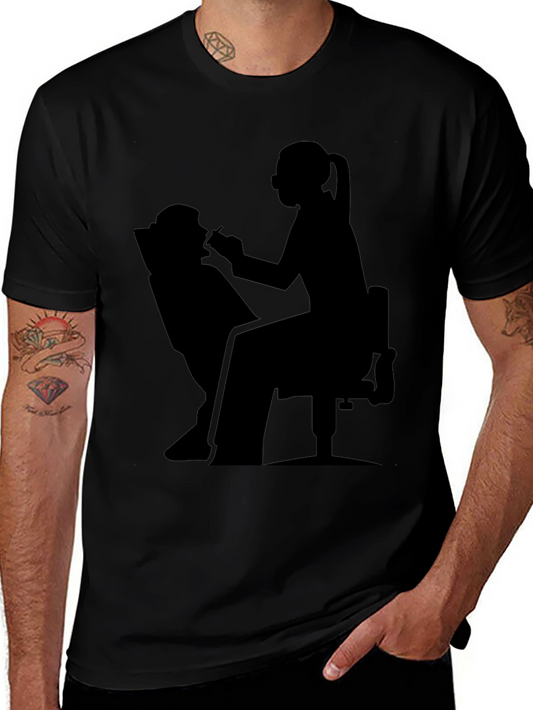 Dentist Silhouette Graphic T-Shirt