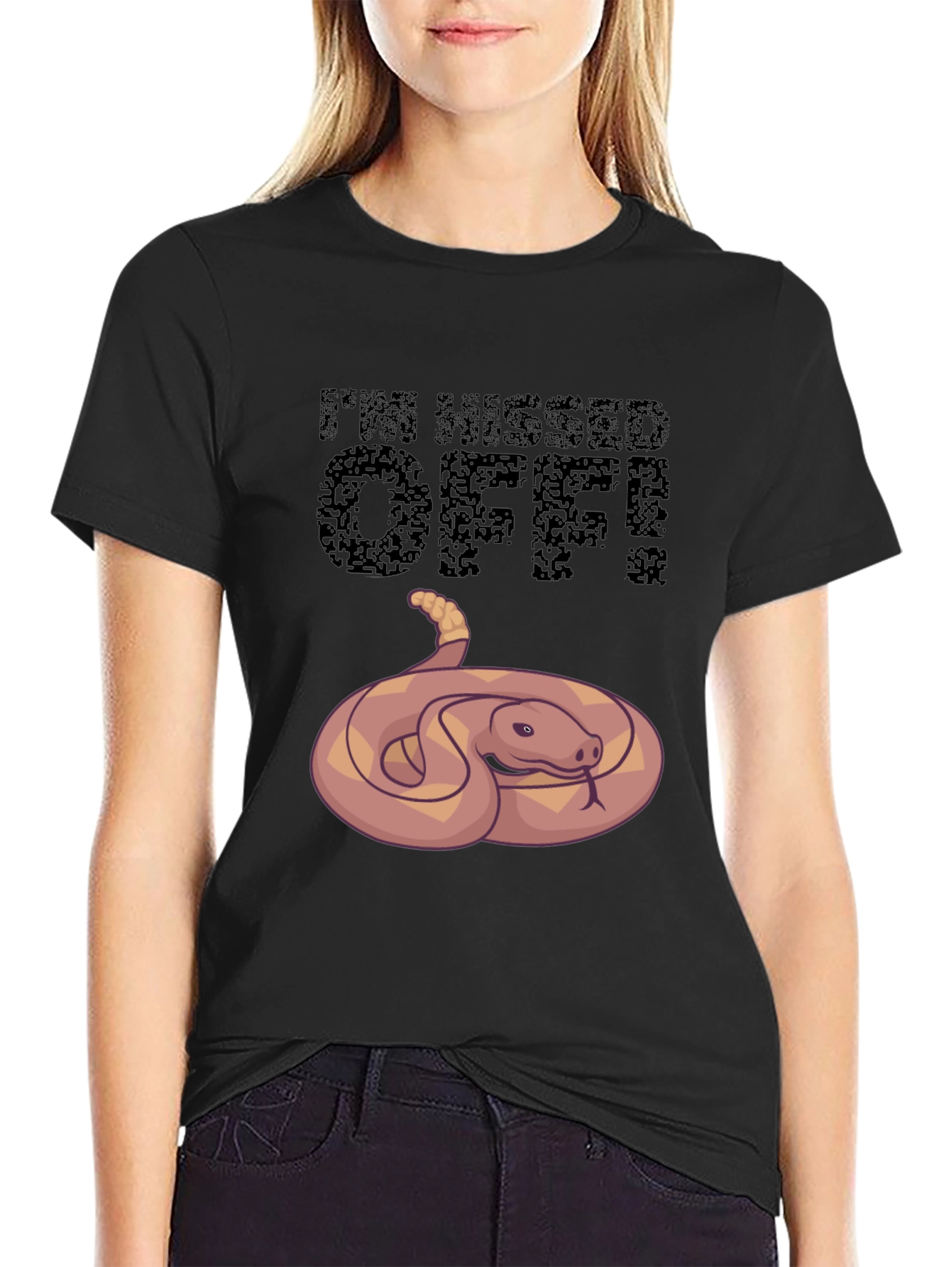 Im Hissed Off Snake Graphic T-Shirt