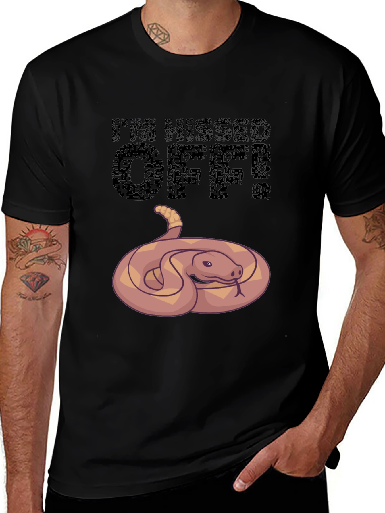 Im Hissed Off Snake Graphic T-Shirt