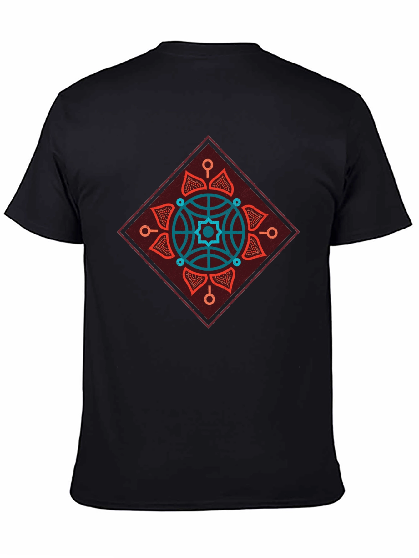 Geometric Mandala Graphic Tee - Modern Style
