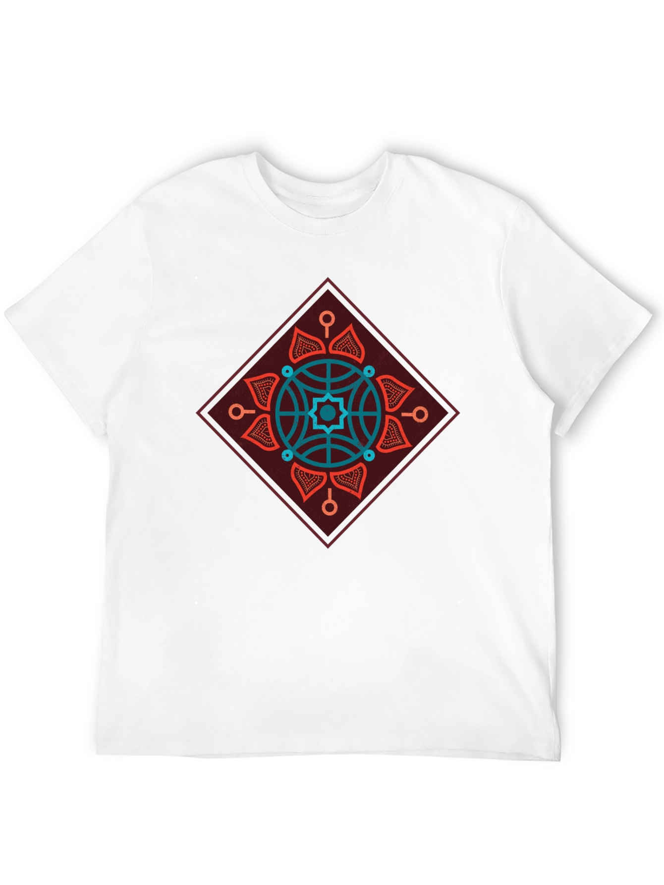 Geometric Mandala Graphic Tee - Modern Style