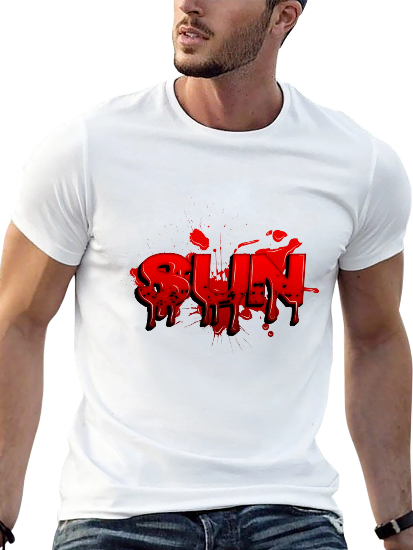 Bold RUN Graphic Tee - Black