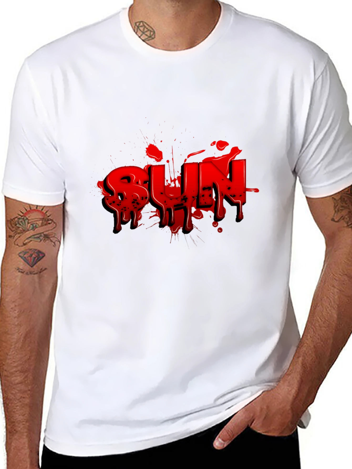 Bold RUN Graphic Tee - Black