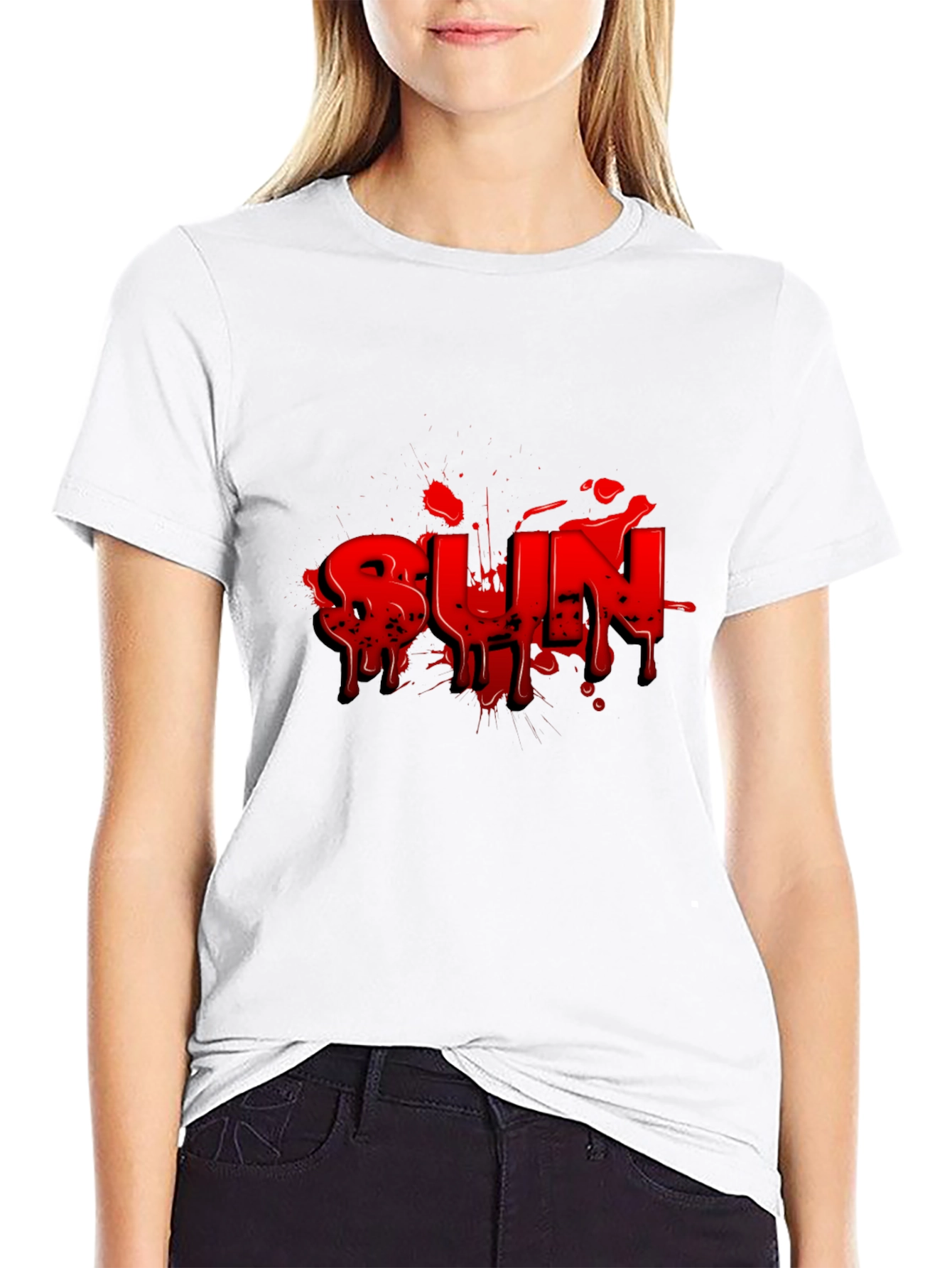 Bold RUN Graphic Tee - Black