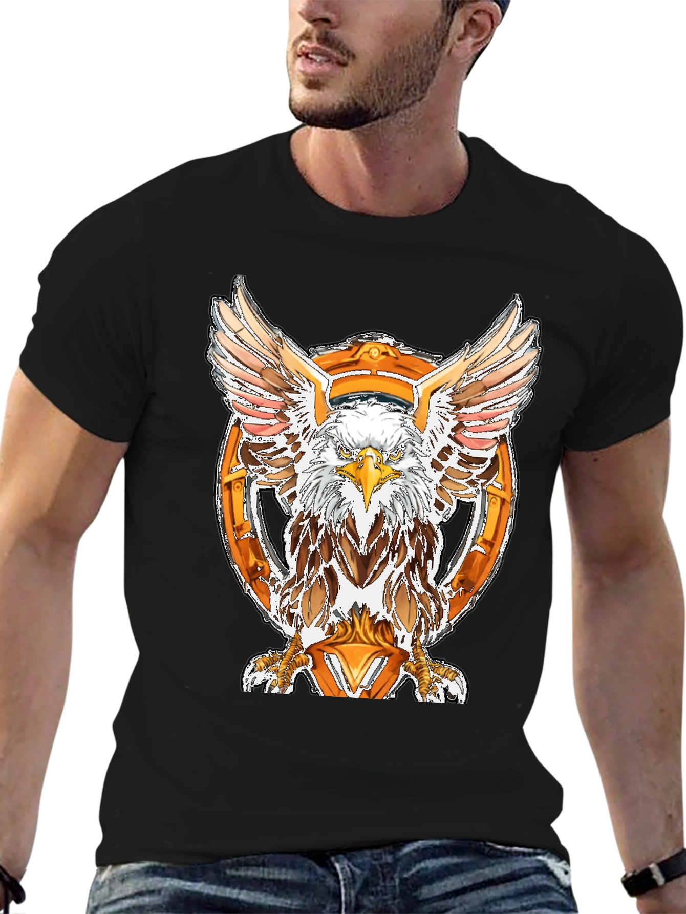 Eagle Emblem Black T-Shirt