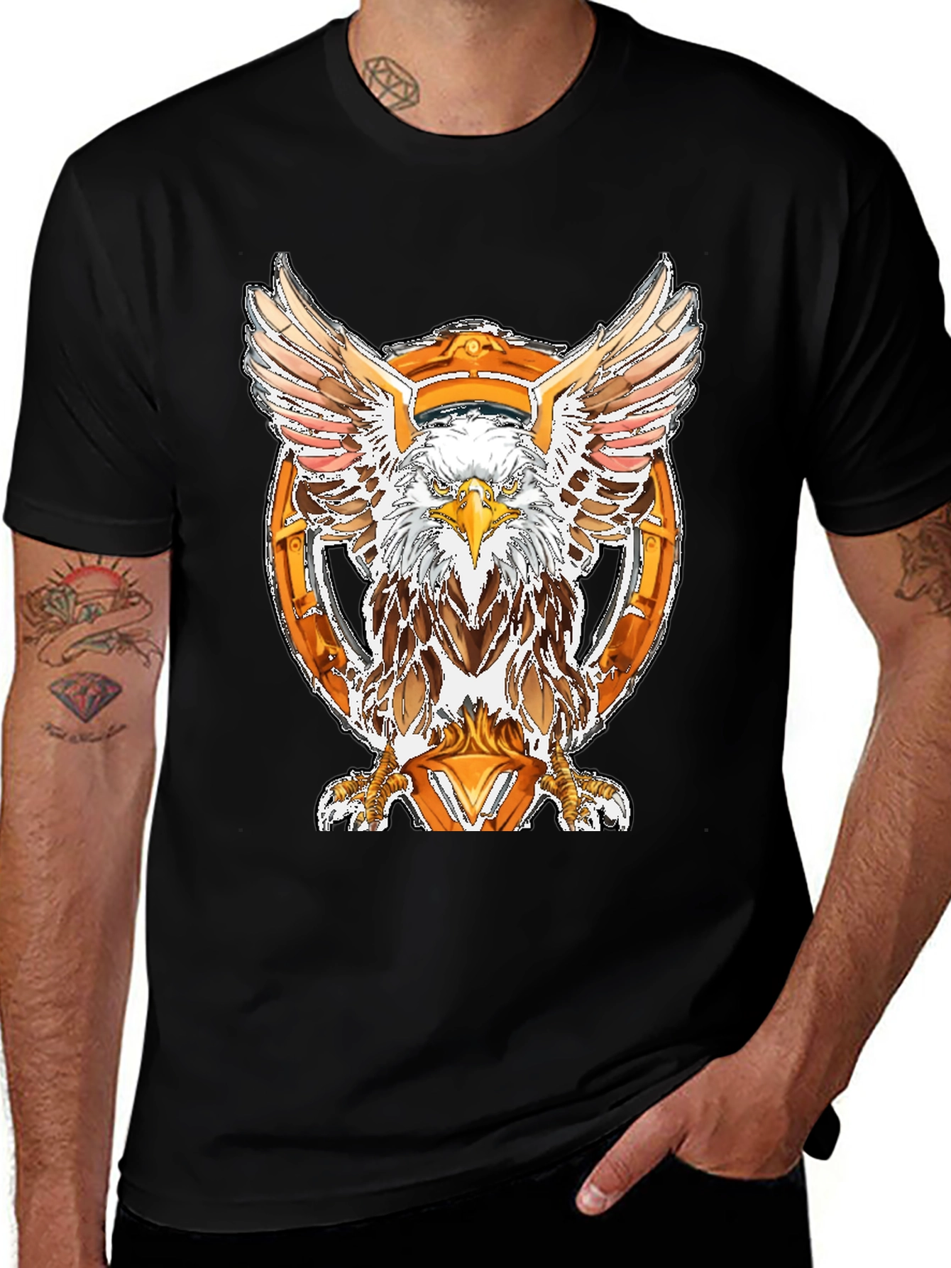 Eagle Emblem Black T-Shirt