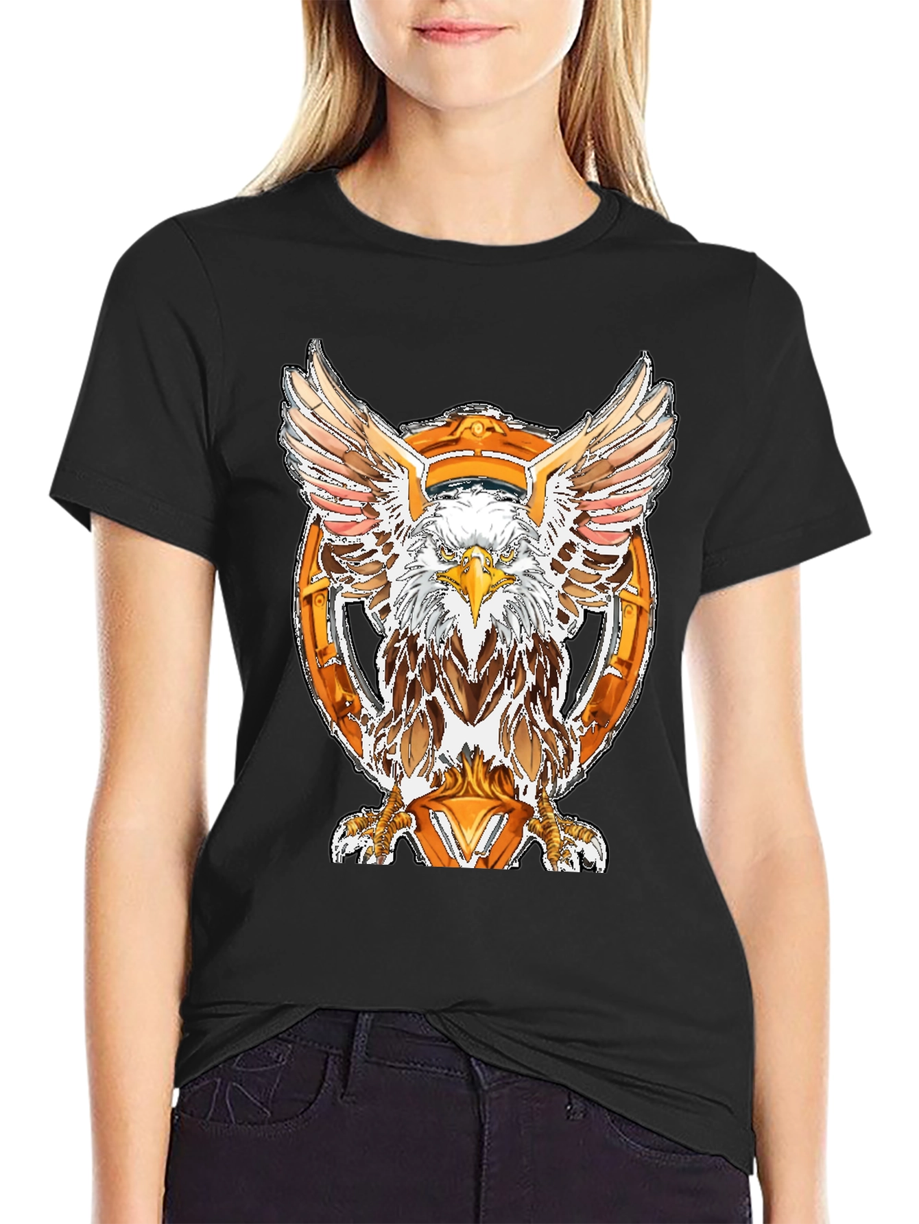 Eagle Emblem Black T-Shirt