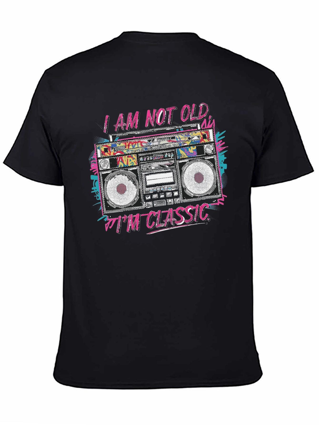 Classic Boombox T-Shirt - Retro Style Tee